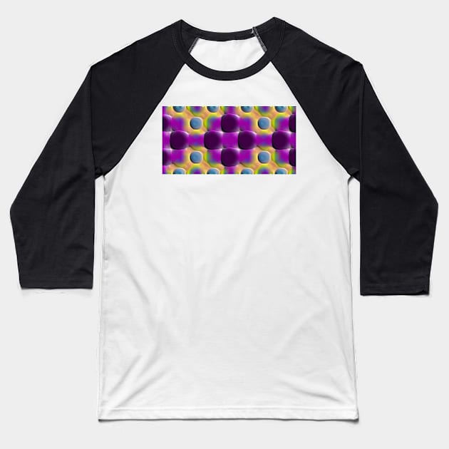 FAAFO ART Seamless Artistic Vertical Patterns Baseball T-Shirt by FAAFO